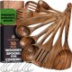 thumbnail image 1 of Juego de cucharas Woodenhouse 10 piezas de teca con ganchos, 1 of 9