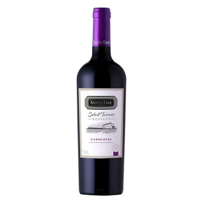 Vino Tinto Select Terroir Carmenere Botella 750 Ml Santa Ema