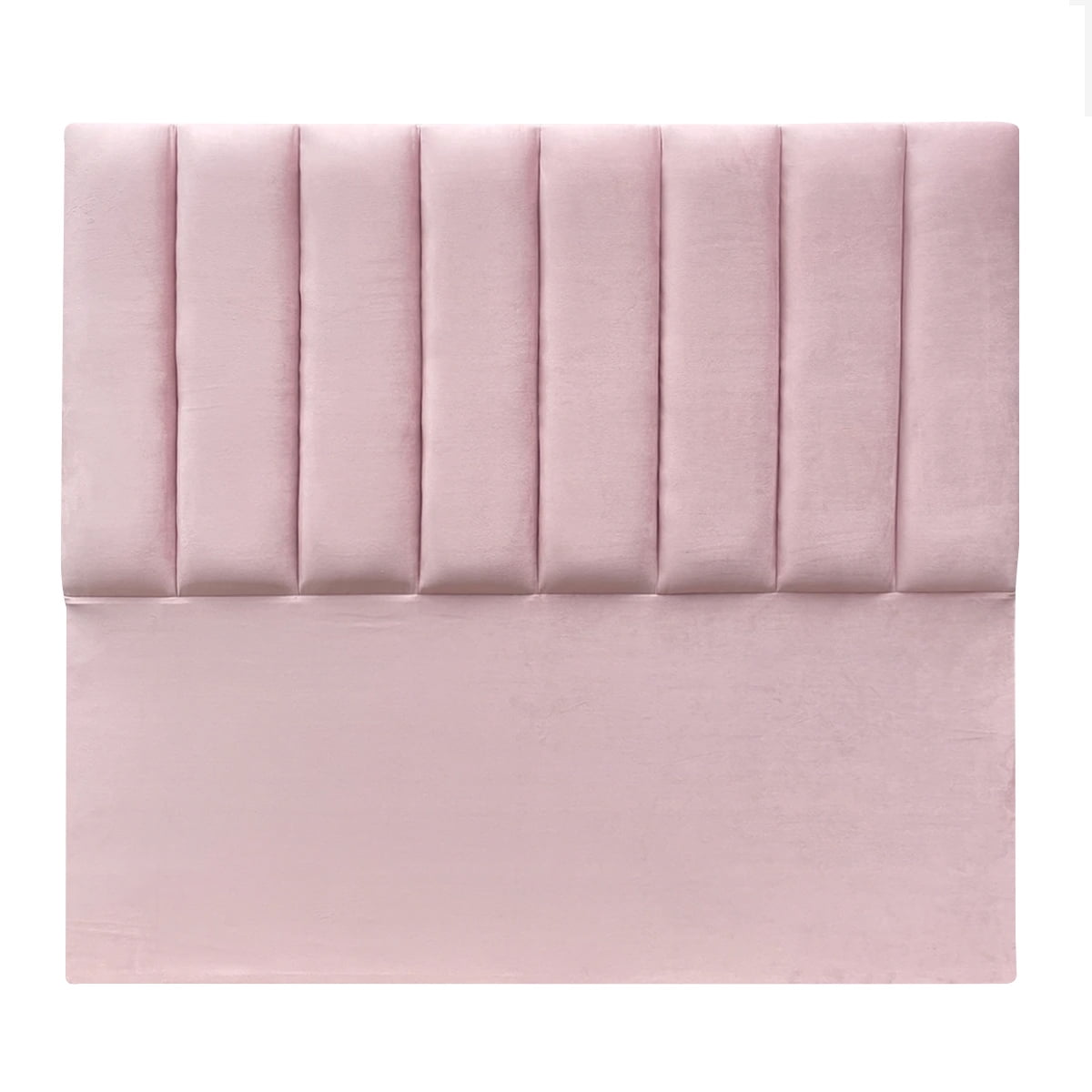 Espacio Hogar - Respaldo Tubular Vertical King Felpa Rosado Claro