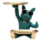 thumbnail image 1 of Chic Bulldog Escultura Perro Estatua Llavero Para Sala De Estar Decoración Del Hogar Verde, 1 of 5