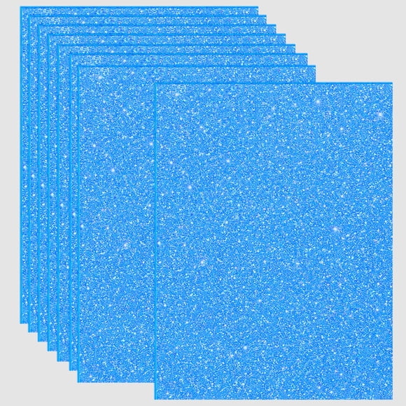 Yezinie Glitter - 16 láminas de espuma azul (20 × 15 cm)