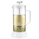 thumbnail image 1 of Prensa de té y cafetera Teabloom Toulouse, 700 ml, color blanco escarchado, 1 of 9