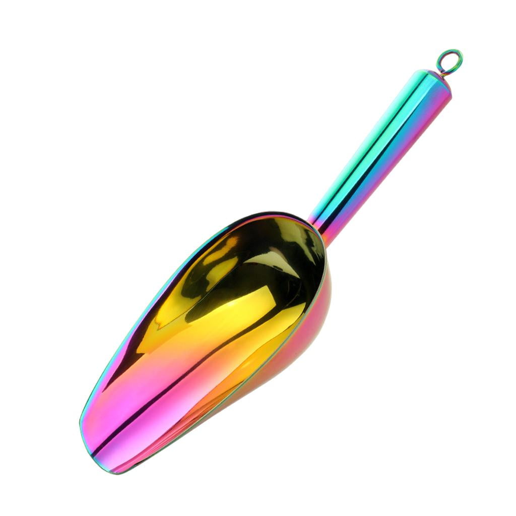 Fiocias - Pala De Acero Inoxidable Para Alimentos, Para Frijoles, Barra De Frutos Secos, Colorida