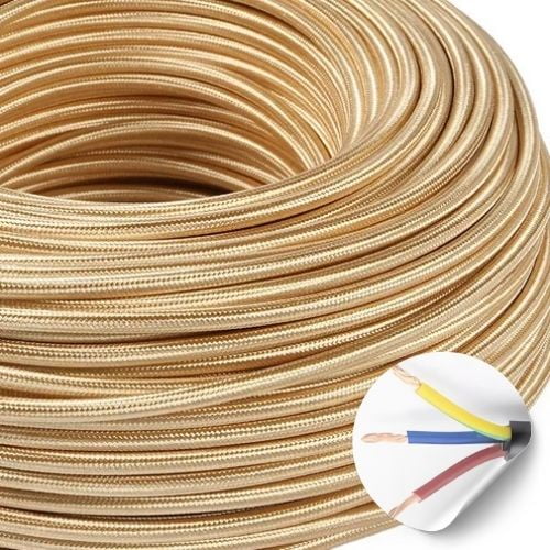 Electricastore - Cable Cordon Eléctrico Yute 5m 3x075mm