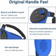 thumbnail image 3 of VR Accesorios Set Para Meta Quest 3, Incluye 7 Pcs: Cubierta protectora para la cara, empuñaduras para el mando, cubierta para los auriculares, protector para la lente y cubierta para la carcasa-Azul, 3 of 8