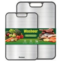 Tabla De Cortar Washour Titanium 2 En 1 Para Cocina No Tóxica