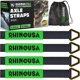 thumbnail image 1 of Rhino USA Axle Tie Down Straps 11,128 lb Break Strength with Forged D-Rings, 1 of 3