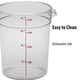 thumbnail image 5 of Recipiente de almacenamiento de alimentos Cambro redondo de 4 litros con tapa (paquete de 2), 5 of 5