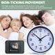 thumbnail image 3 of Reloj de pared silencioso con movimiento Komatsu, adecuado para estudio, cocina y dormitorio., 3 of 5