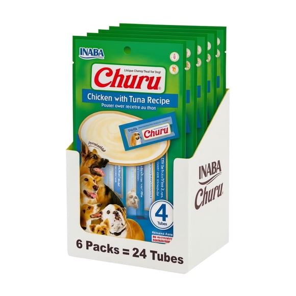 Churu Dog Pollo Atún – 6 Packs de 4 Tubos 14 g