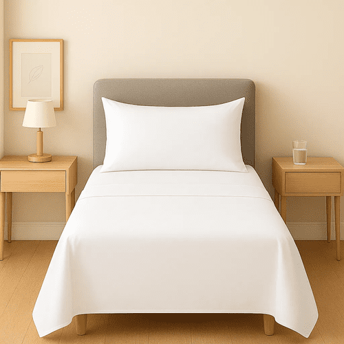 Genérico - Sabanas Hotel Irish Home Microfibra 1.5 Plaza Color Blanco