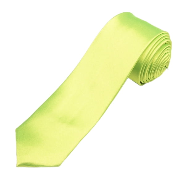 Corbata SEVENHEAD 5 cm Verde neón Estrecha