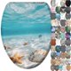 thumbnail image 1 of Asiento de inodoro Sanilo alargado de madera con cierre suave, 1 of 7