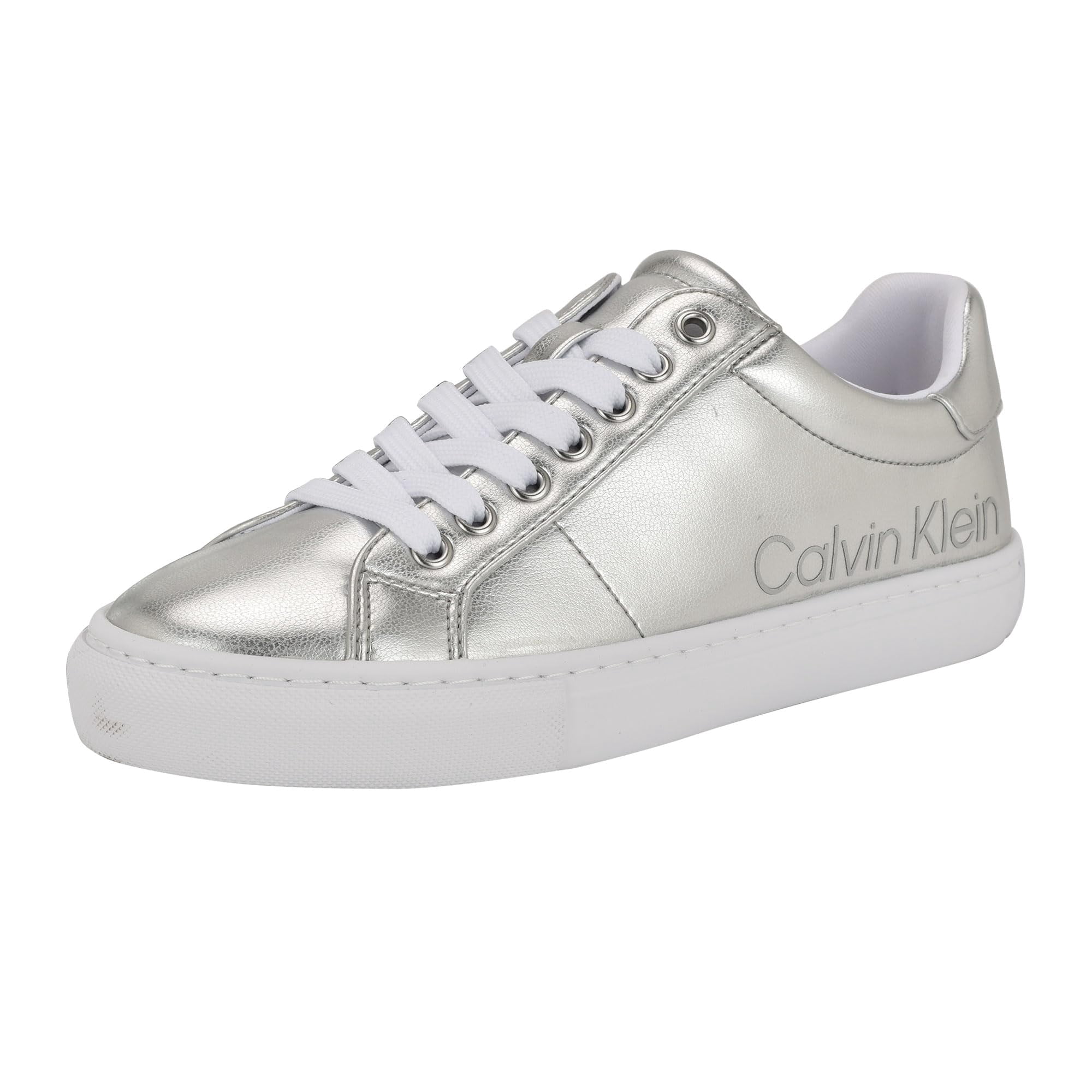 Zapatilla Calvin Klein Camzy Para Mujer Plateada 040, Talla 7.5