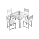 thumbnail image 1 of Mesa Comedor Vidrio Fierro 4 Sillas Juego De Comedor, 1 of 2