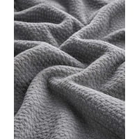 Mylhogar - Frazada Con Chiporro 2 Plaza 200X230Cm Gris