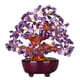 thumbnail image 1 of Mini árbol De Dinero De Cristal Estilo Bonsái árbol Feng Shui Decoración De Oficina En Casa Púrpura, 1 of 2