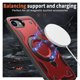 thumbnail image 2 of Para Apple iPhone 17e / 16e Funda con Soporte de Anillo en O Magnético Invisible, Funda de Teléfono a Prueba de Golpes, Rojo, para iPhone 17e / 16e, 2 of 6