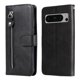 thumbnail image 1 of Funda tipo cartera para Google Pixel 8 Pro con bolsillo con cremallera y ranuras para tarjetas – Función de soporte Negro, 1 of 6