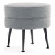 thumbnail image 1 of Ottoman Manhattan Comfort Bailey moderno de mediados de siglo gris, 1 of 9