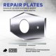 thumbnail image 2 of Placa de cobertura para ducha de un orificio, cromo, SUPPLYGIANT, 2 of 8