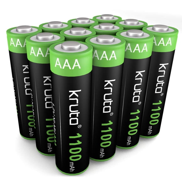 Batería solar recargable AAA Kruta 1100mAh 1.2V (paquete de 12)