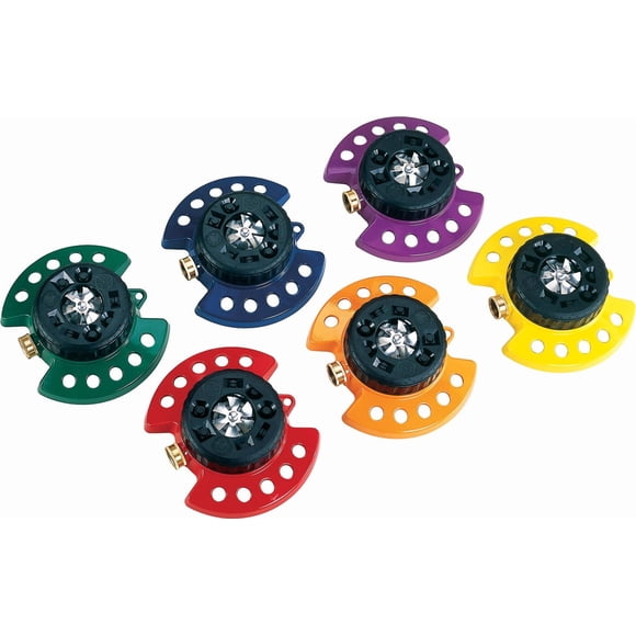 Aspersor tipo torreta con base de metal tipo trineo Dramm, 23 x 23 x 6 cm, 0,5 kg