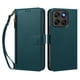 thumbnail image 1 of Funda Tipo Billetera para Motorola Moto G67 5G/G77 5G con Soporte y Bolsillo con Cierre Verde, 1 of 1