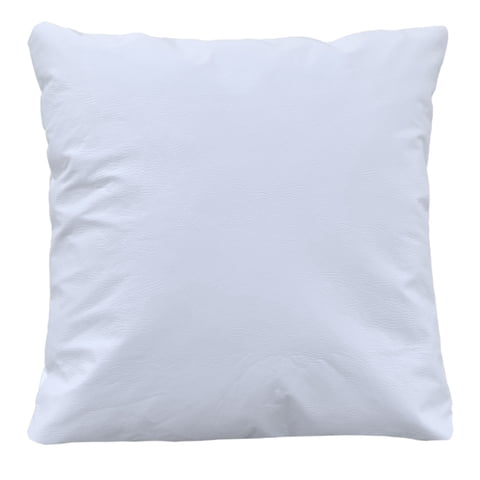 Elizabeth Peper - Funda Cojin Decorativo Ecocuero Blanco 45X45