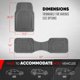 thumbnail image 3 of Alfombrillas de coche Motor Trend 67 x 44 cm gris – juego completo, 3 of 9