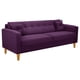 thumbnail image 2 of Sofa New Retro 3CG Felpa 04 Morado, 2 of 6