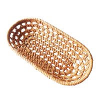 Bothyi - Cesta De Mimbre Para Pan, Cesta Tejida De Mimbre Para Verduras, Aperitivos, Frutas, Grande