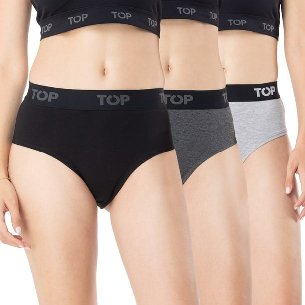 Calzón Hikini Algodón Con Elástico Pack 3 C2