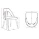 thumbnail image 3 of Silla de comedor Manhattan Comfort Neda de terciopelo verde oliva, 3 of 7