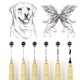 thumbnail image 2 of Set de Fineliner GETHPEN 6 unidades negro impermeable, 2 of 8