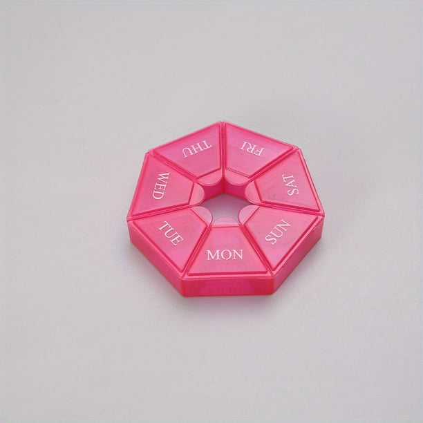 7-Day Large Capacity Portable Medicine Box: Keep Your Medication Organized and Dustproof!