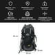 thumbnail image 3 of Mochila Camping 50L Negro, 3 of 6