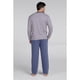thumbnail image 2 of Pijama Largo Algodón Azul Talla M, 2 of 4