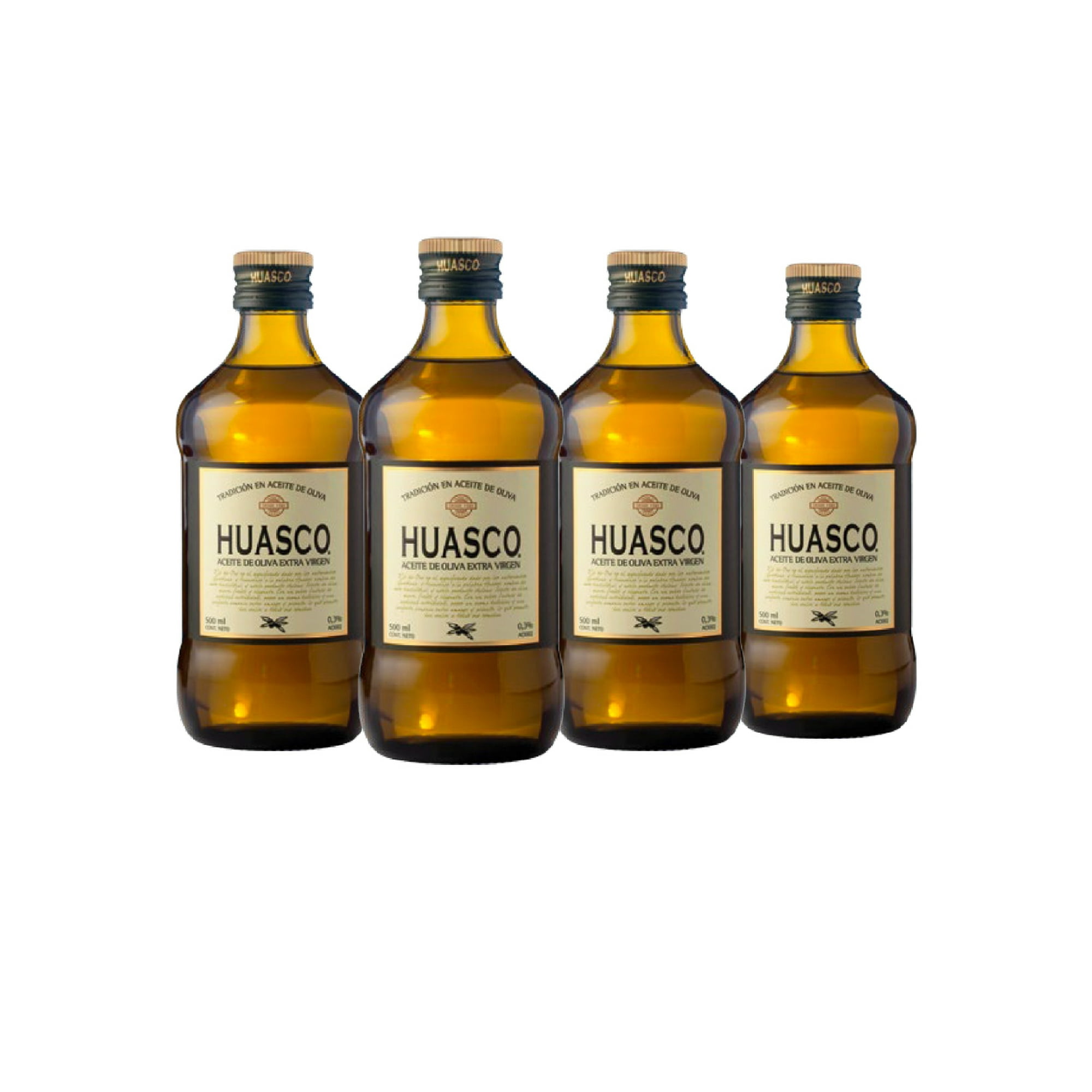 Aceite De Oliva Extra Virgen Huasco 4 X 500 Ml