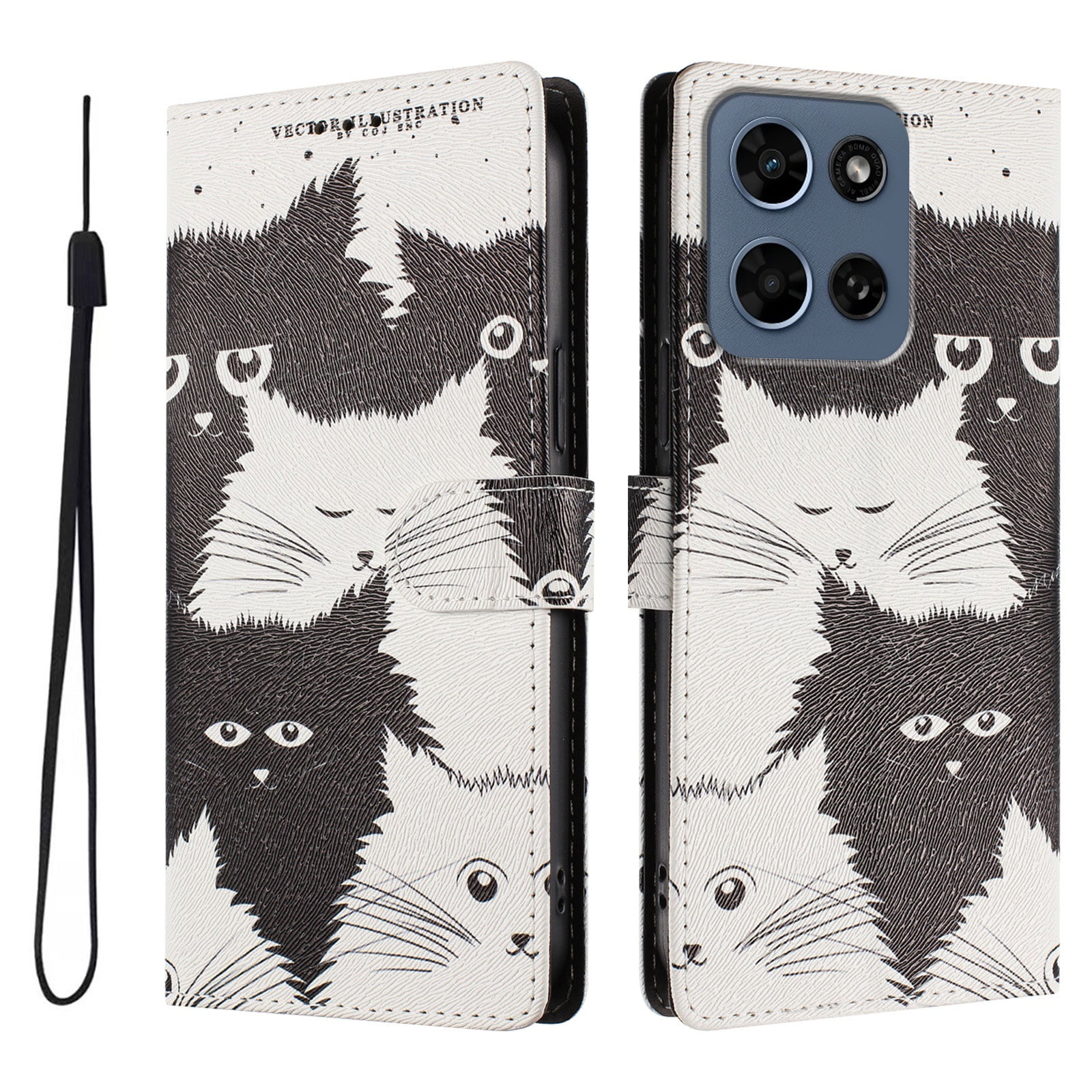 Foxdock Funda Tipo Cartera Para Motorola Moto G Play 2026 Con Soporte Y Correa – Diseño De Patrones Lindos