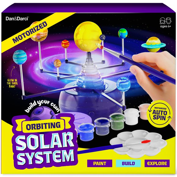 Kit modelo Dan&Darci Sistema Solar en órbita de 360° para niños de 8 a 12 años