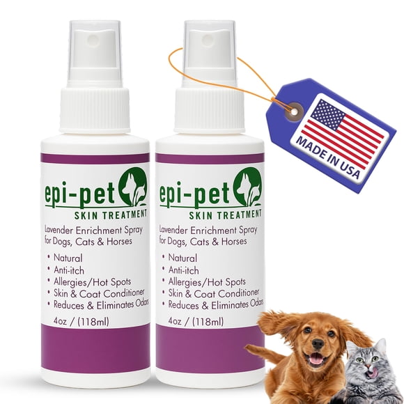 Spray para el tratamiento de la piel de perros Epi-Pet 118 ml, paquete de 2