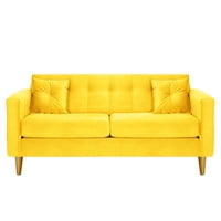 Bodevir - Sofa New Retro 3C Felpa 01 Amarillo