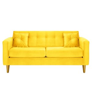Bodevir - Sofa New Retro 3C Felpa 01 Amarillo