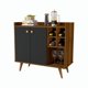 thumbnail image 1 of Mueble Arrimo Bar Estilo Retro Canela Negro, 1 of 7