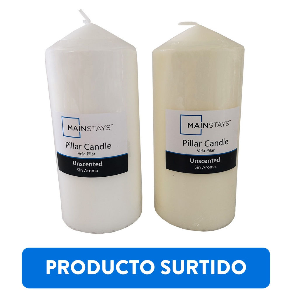 Mainstays - Velas Pilar Blanca Ivory