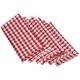 thumbnail image 1 of Juego de servilletas DII de algodón, lavables a máquina todos los días, 20 x 20 cm, color rojo, 1 of 9
