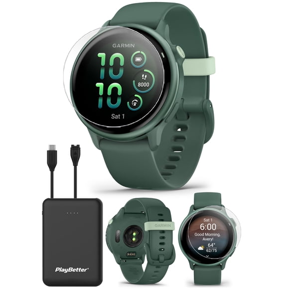 Reloj GPS PlayBetter Garmin vivoactive 6 verde – paquete