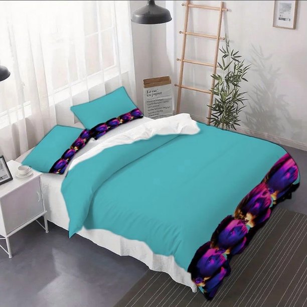 3pcs Westlife Neon - Illuminated Portrait Duvet Cover Set - A bedding Suitable for All Seasons (Duvet Cover + Pillowcases)