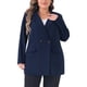 thumbnail image 1 of Agnes Orinda Blazers de Mujer Tallas Grandes Solapa Botón con Bolsillos Chaquetas de Trabajo Blazer 5X Azul Marino, 1 of 7